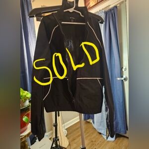 NWT BOY'S ART CLASS BLACK JACKET W/ WHITE PIPING SIZE LARGE (10/12)